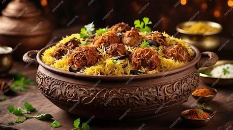  Hyderabadi Biryani:  한 뚝배기 속에 담긴 향긋한 향신료와 촉촉한 고기의 조화